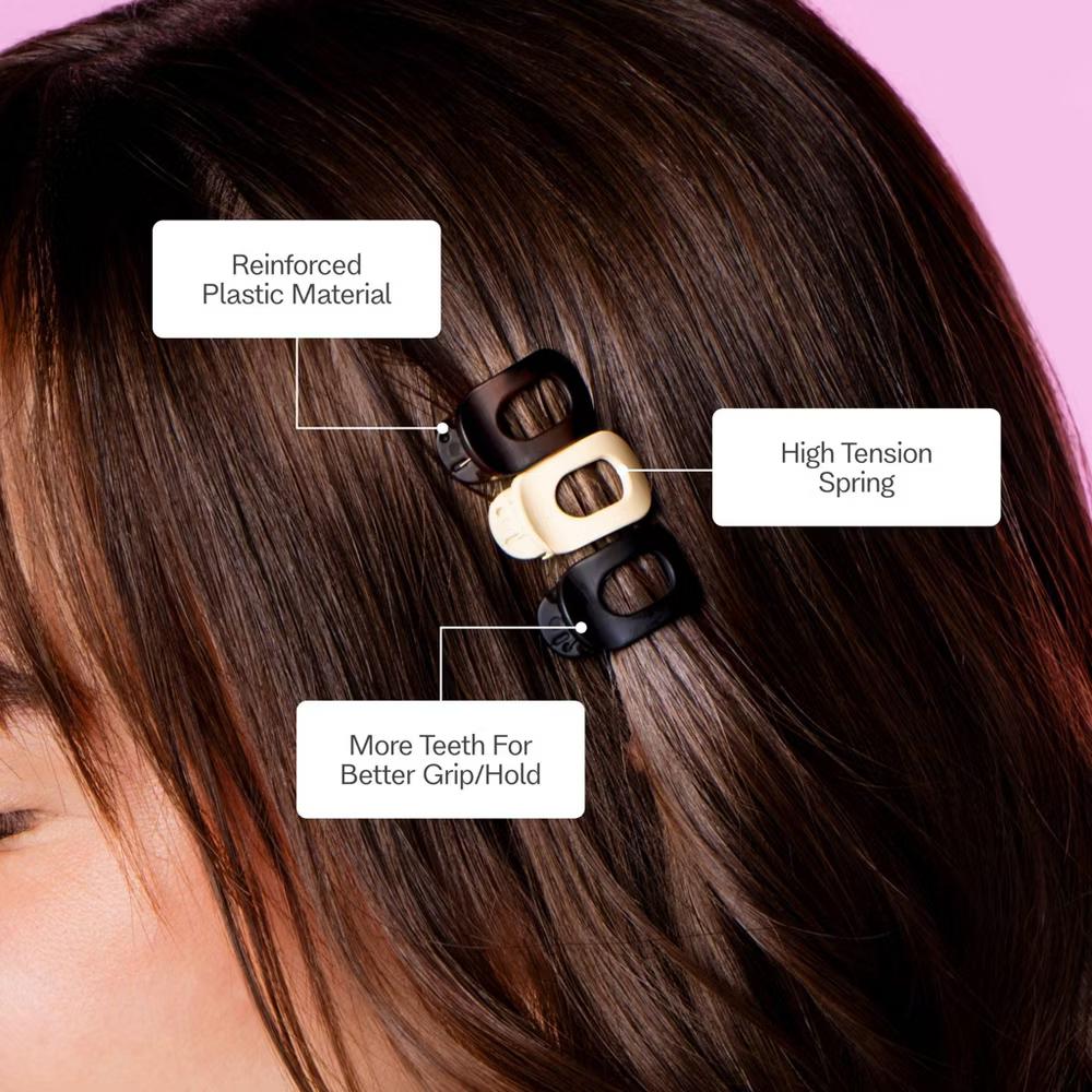Lay Flat Claw Clip Set - Fine Mini - 8ct - Image 7