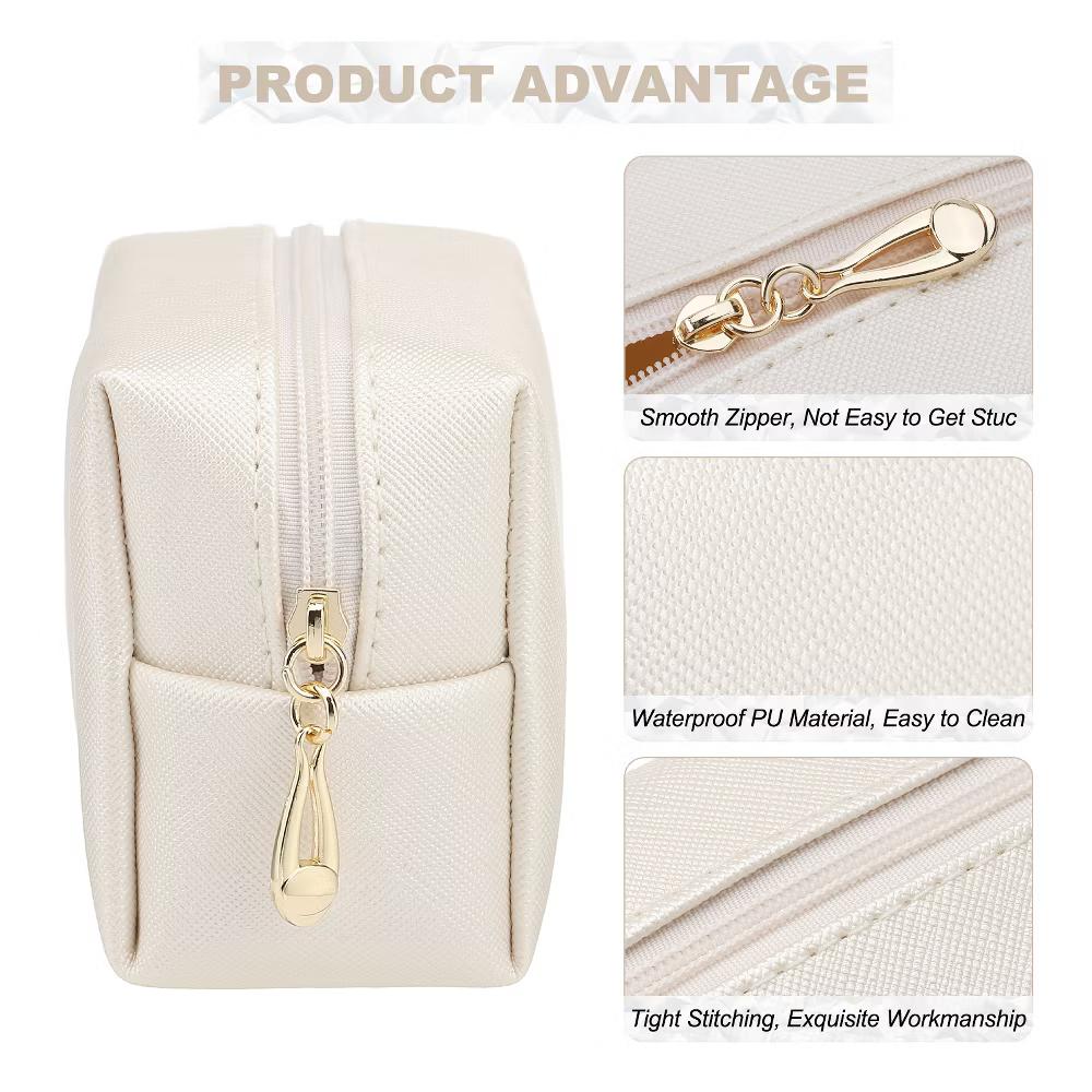 PU Waterproof Cute Preppy Travel Toiletry Mini Makeup Bag 4" x 3" - Image 36