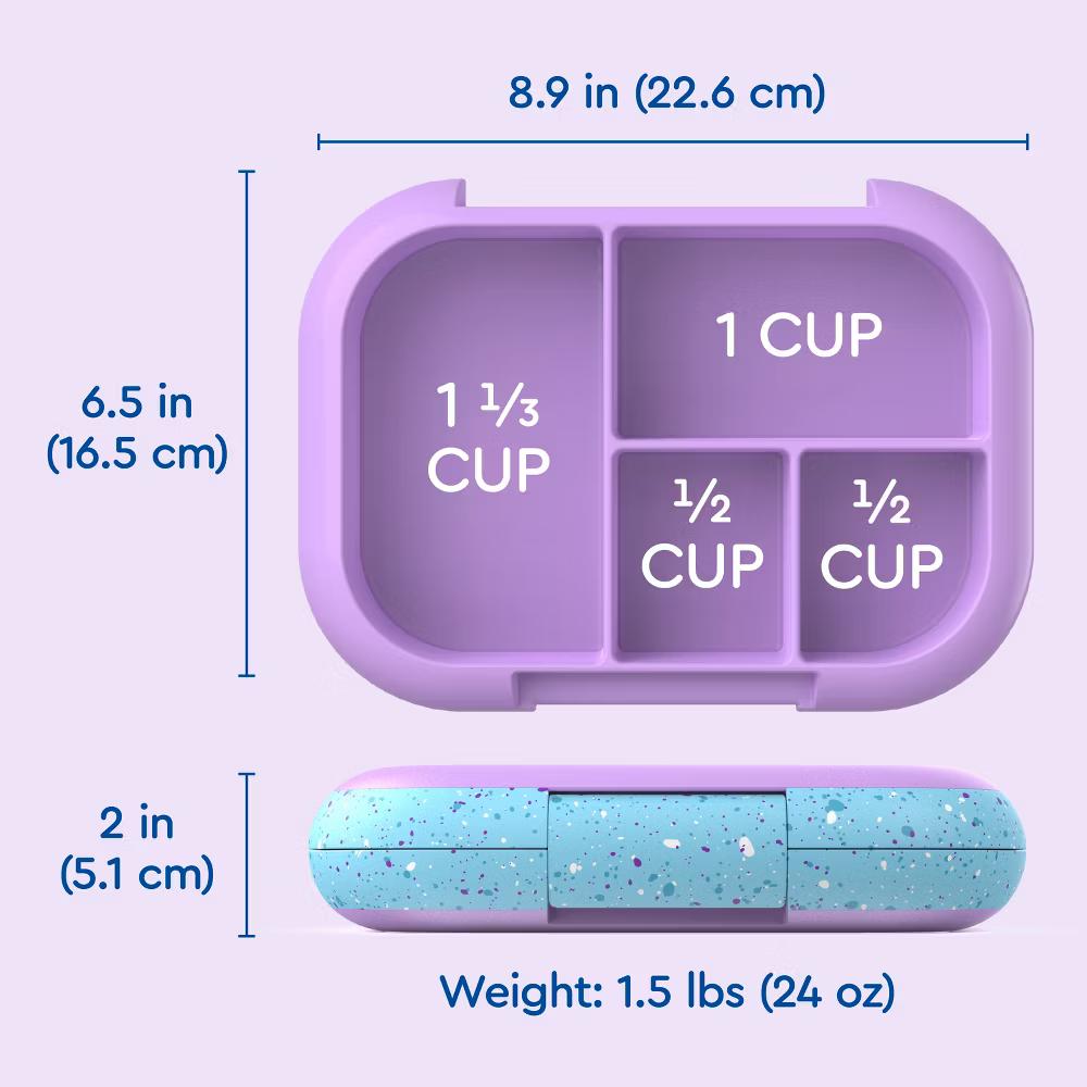 Kids' Chill Lunch Box, Bento-Style Solution, 4 Compartments & Removable Ice Pack - Image 93