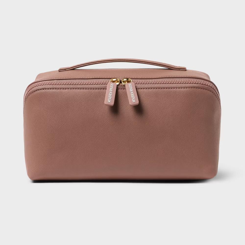 Diagonal-Zip Makeup Bag - Image 4