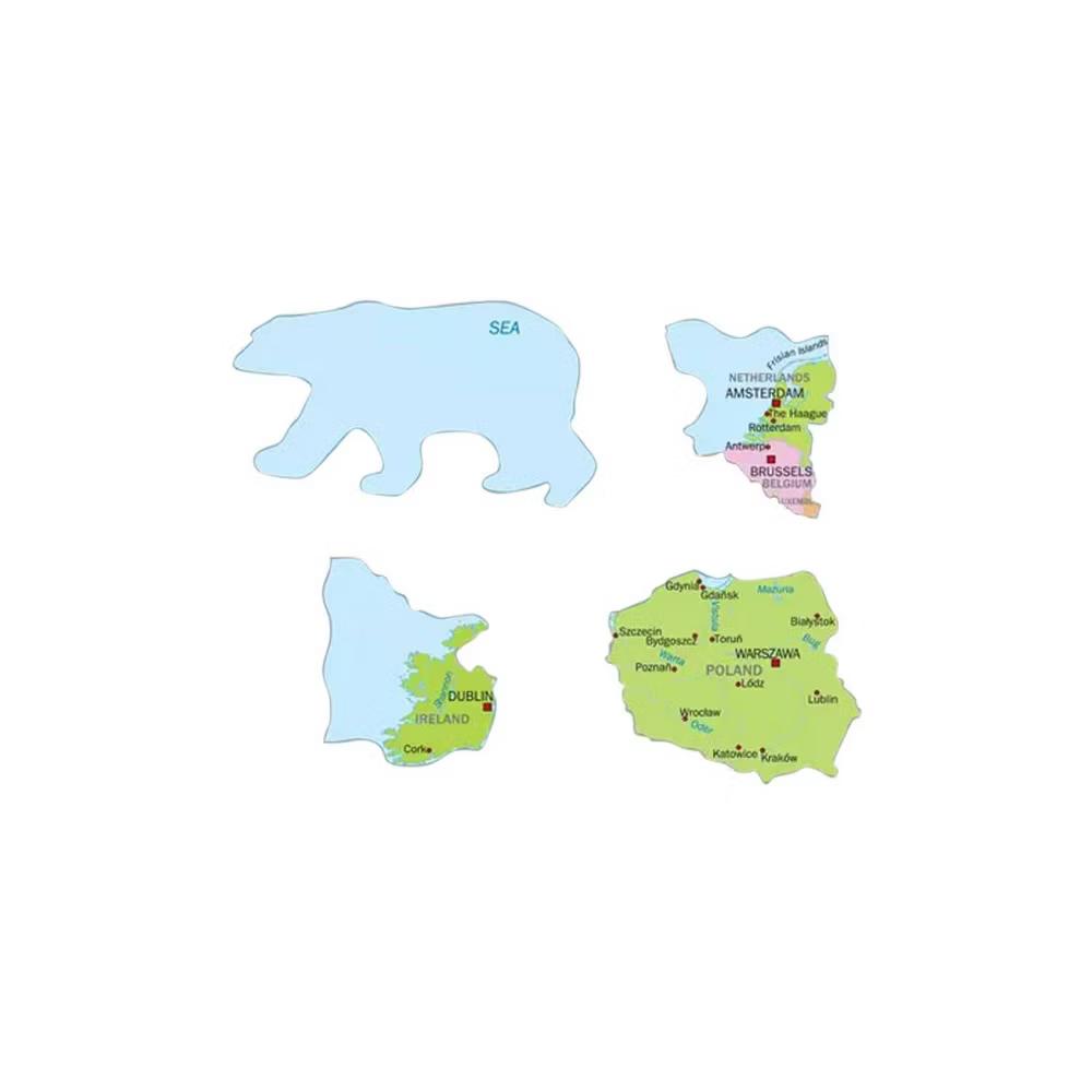 Larsen Puzzles Europe Map Kids Jigsaw Puzzle - 37pc: Geography Travel Educational Paperboard - Image 3
