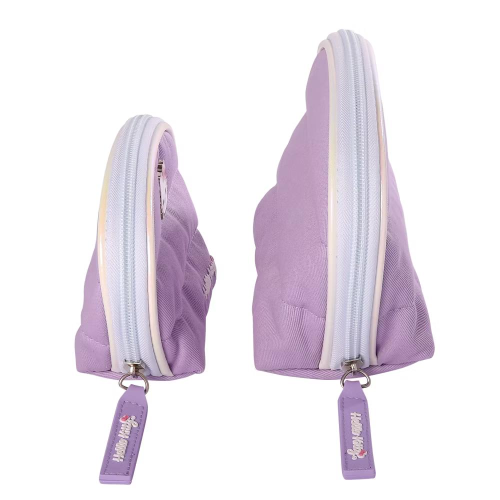 Purple Large and Small Dome Cosmetic Travel Bag - Image 5