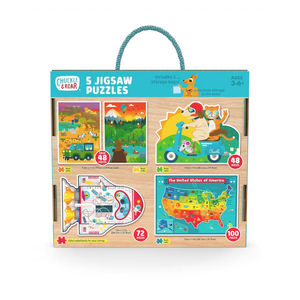 Jigsaw Puzzles 5pk (48-100pc)