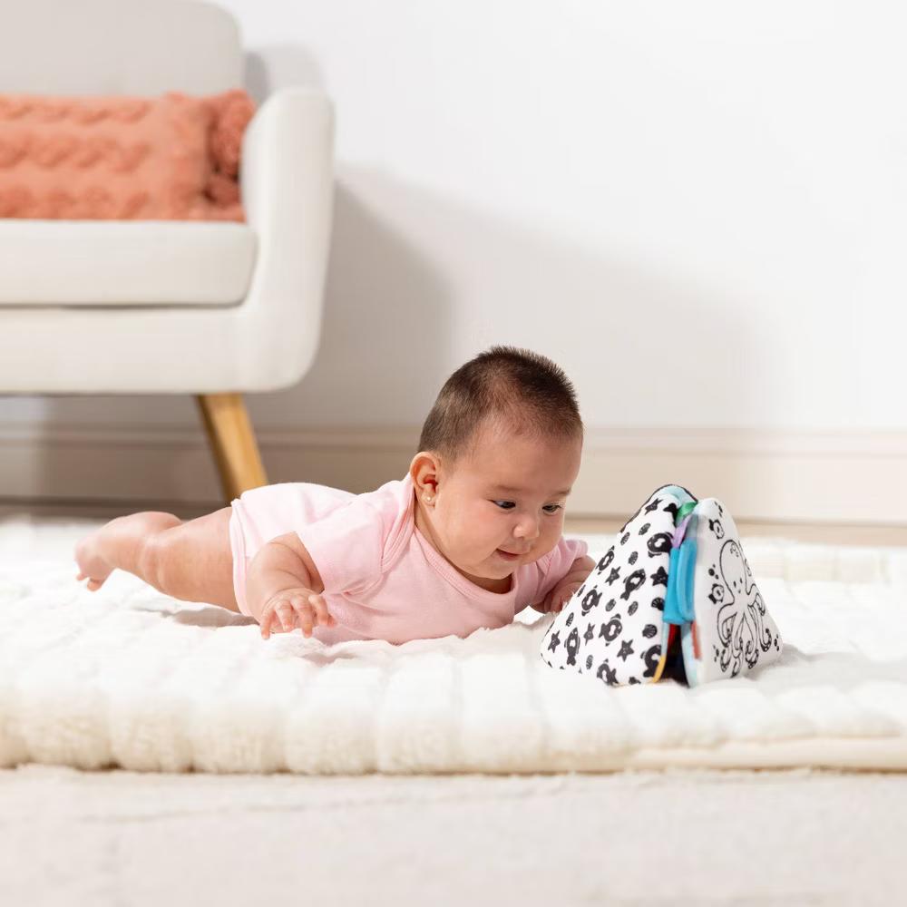 Ocean Tummy Time Triangle Infant Baby Toy, Soft Sensory Toy with Textures, Mirror: Fabric, Gross Motor Skills Development - Image 7