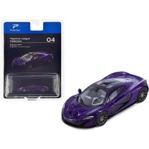 McLaren P1 Lantana Purple Metallic with Black Top "Hypercar League Collection" 1/64 Diecast Model Car