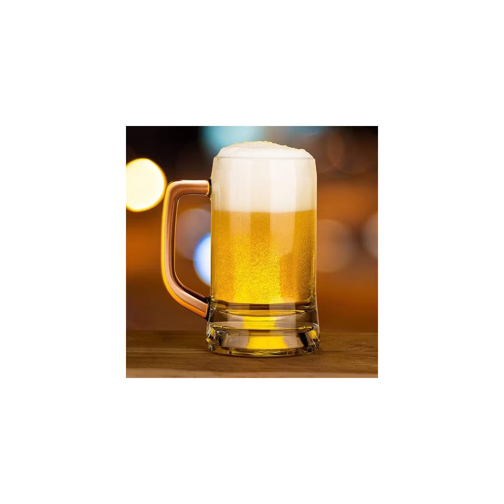 Kook Glass Mugs, 12.7 oz, Clear, Set of 4 - Image 4