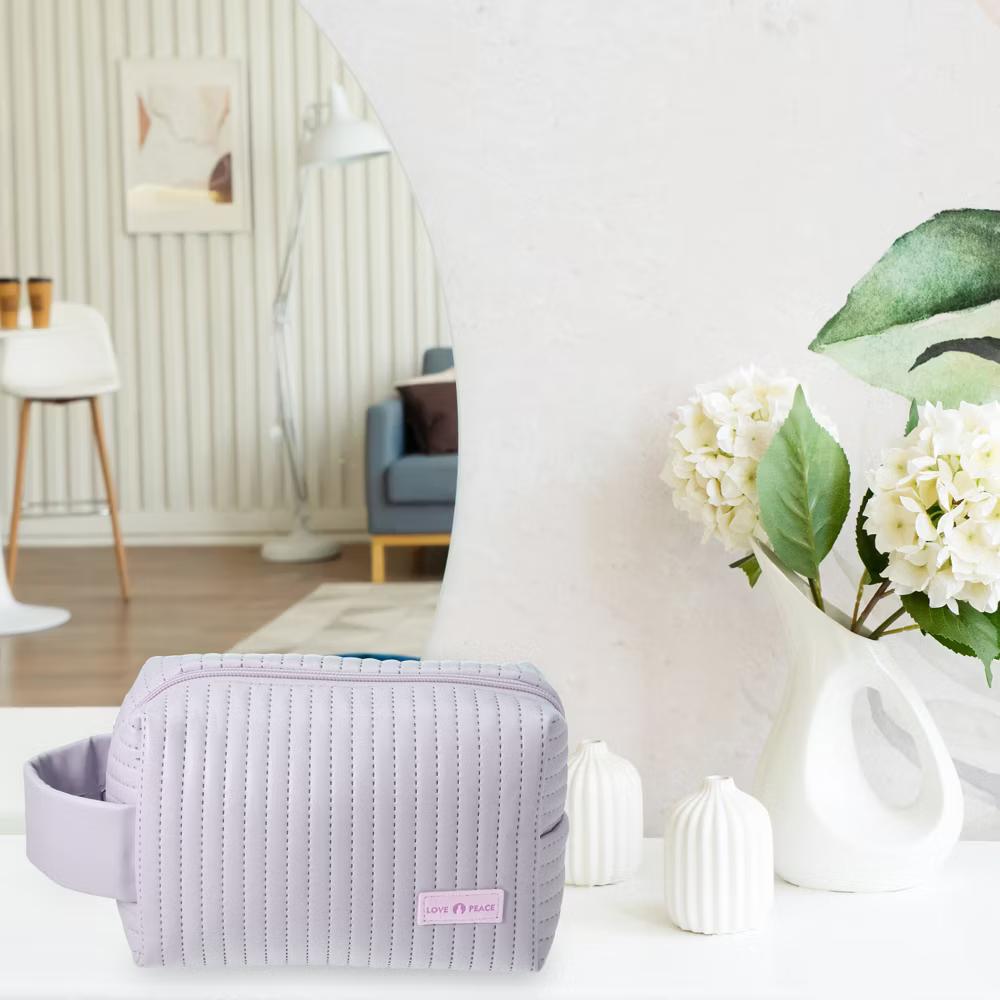 Faux Leather Small Makeup Bag - Image 34