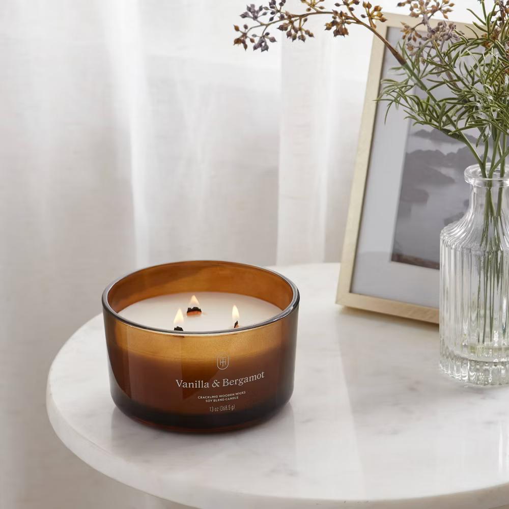 Glass Wooden Wick Jar Candle - Image 80