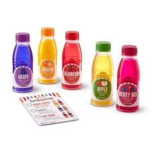 Tip & Sip Toy Juice Bottles and Activity Card (6pc)