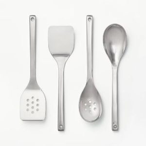 4pc Stainless Steel Kitchen Utensil Set Silver