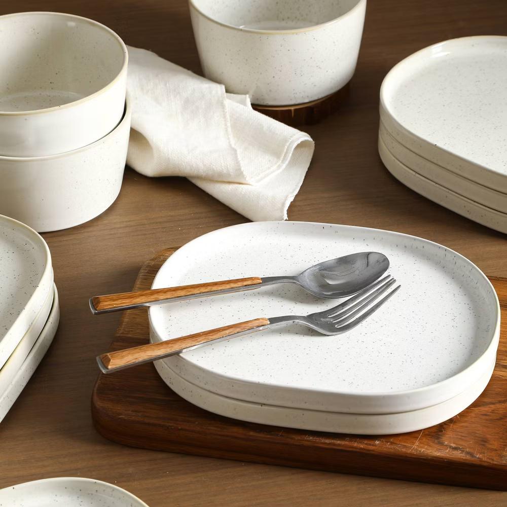24pc Cairo Stoneware Dinnerware Set - Image 16