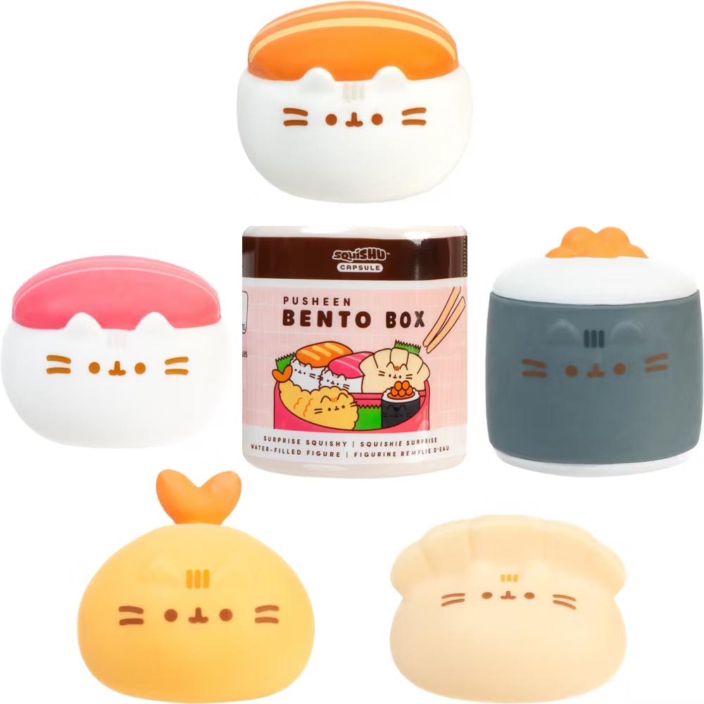 Capsule Pusheen The Cat Surprise Blind Collectible Surprise Toy Squishy Figurine SquiSHU Series 8 Lunch Box - 1 Pc Mystery