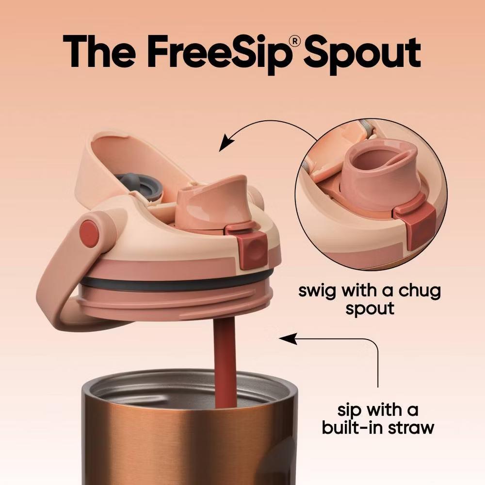 Stainless Steel FreeSip Sway Water Bottle - Image 66