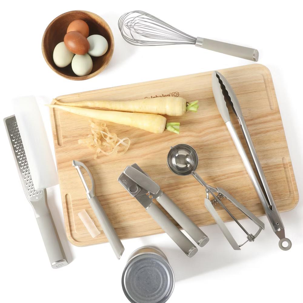 Edge 6 Piece Stainless Steel Kitchen Tool & Gadget Set- Taupe - Image 9