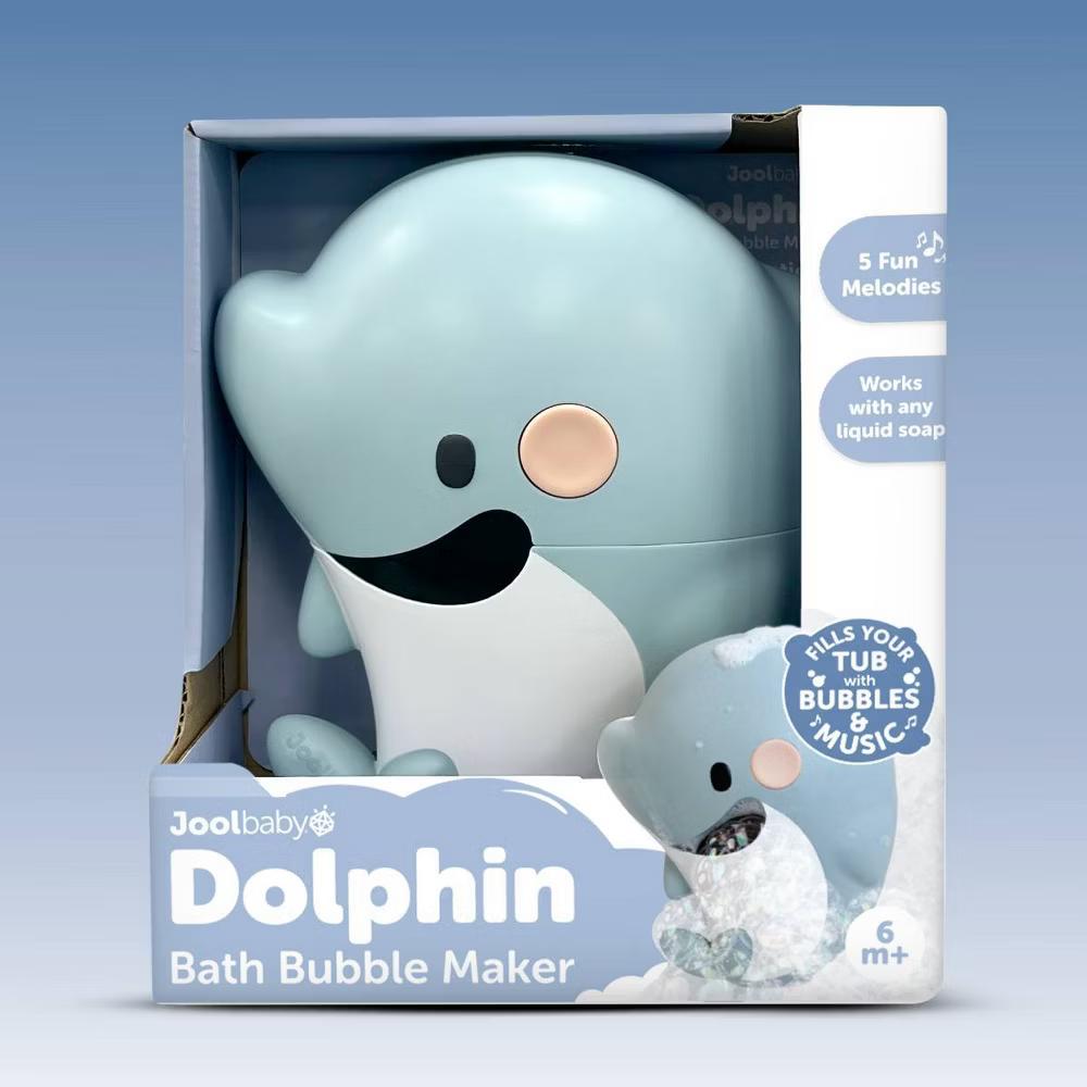 Jool Baby Dolphin Bubble Foam Maker Bath Toy: Interactive Plastic Bathing Companion with Animal Educational Focus - Image 6