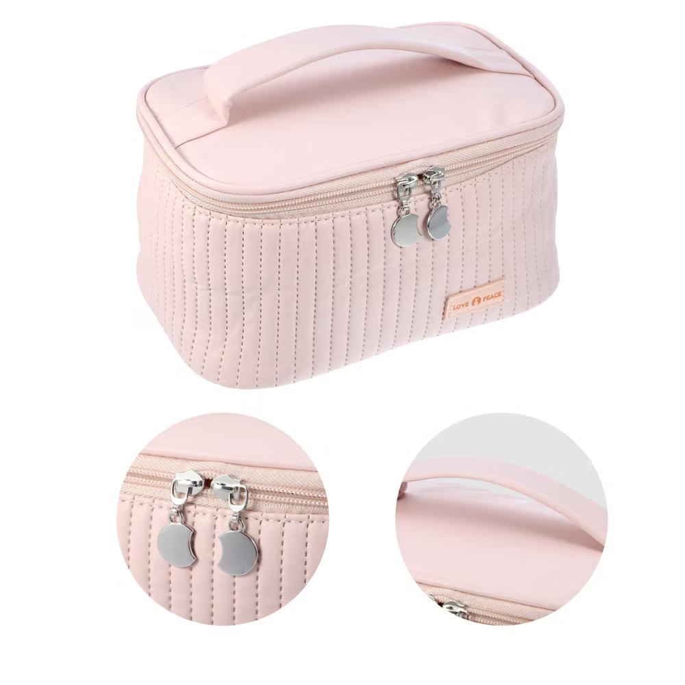 Polyurethane Faux Leather Large Makeup Bag Brush Organizer for Women 1 Pc - Image 27
