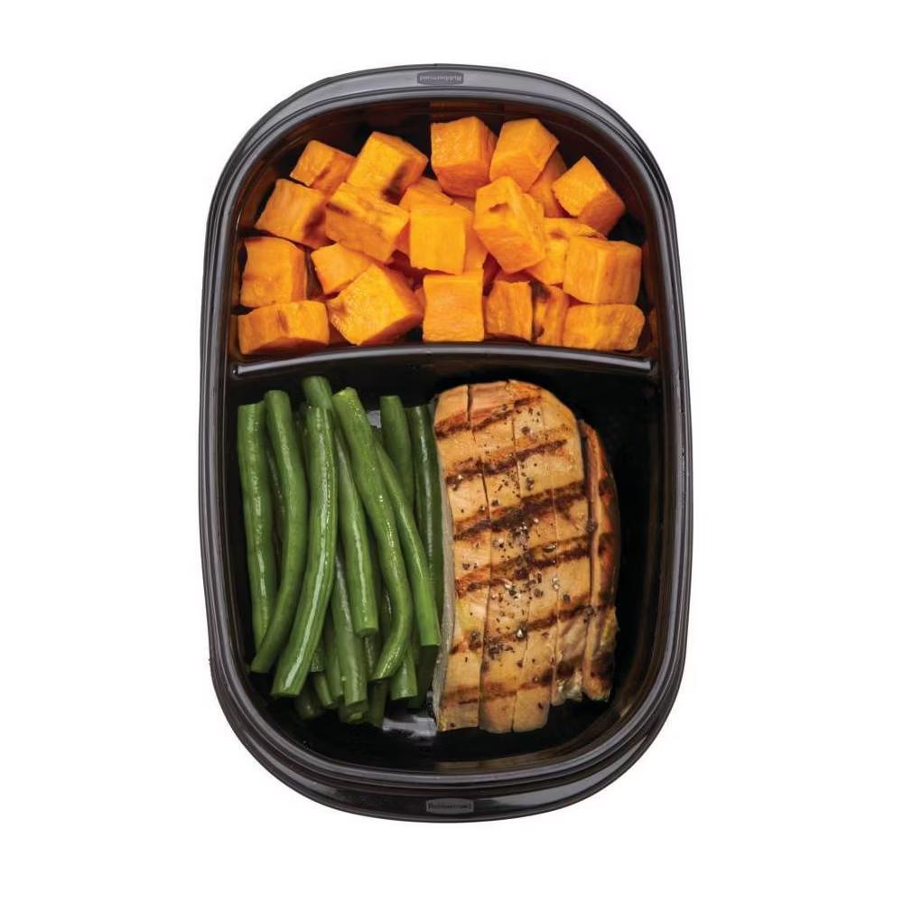 20pc TakeAlongs Meal Prep Divided Rectangle Containers Set: Microwave & Freezer Safe, Lunch Containers