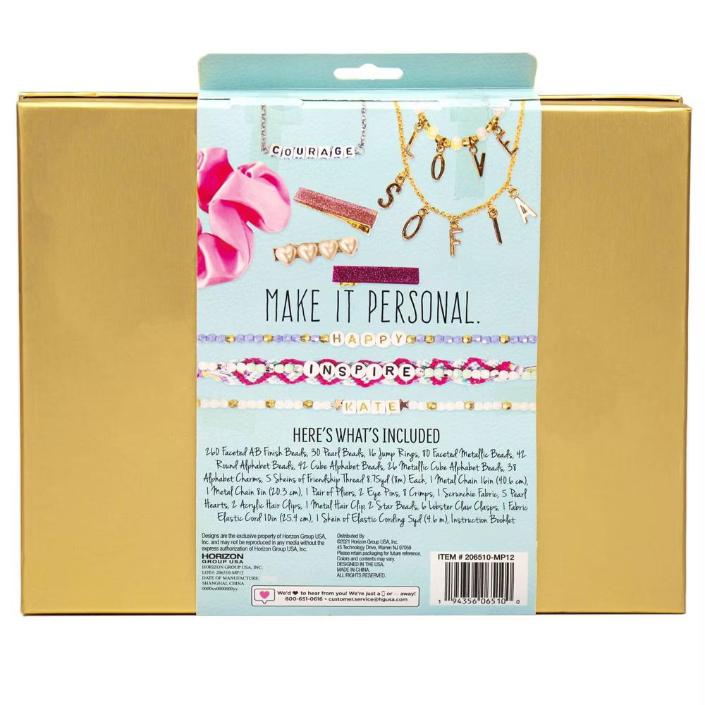 DIY Personalized Accessories Kit - STMT: Beads Bracelet & Craft Kit for Girls, 672 Pieces, Gift for 8 Year Olds - Image 3
