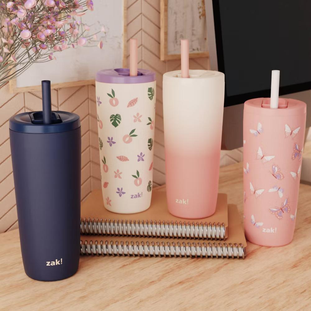 20 fl oz Stainless Steel Straw Tumbler - Image 5