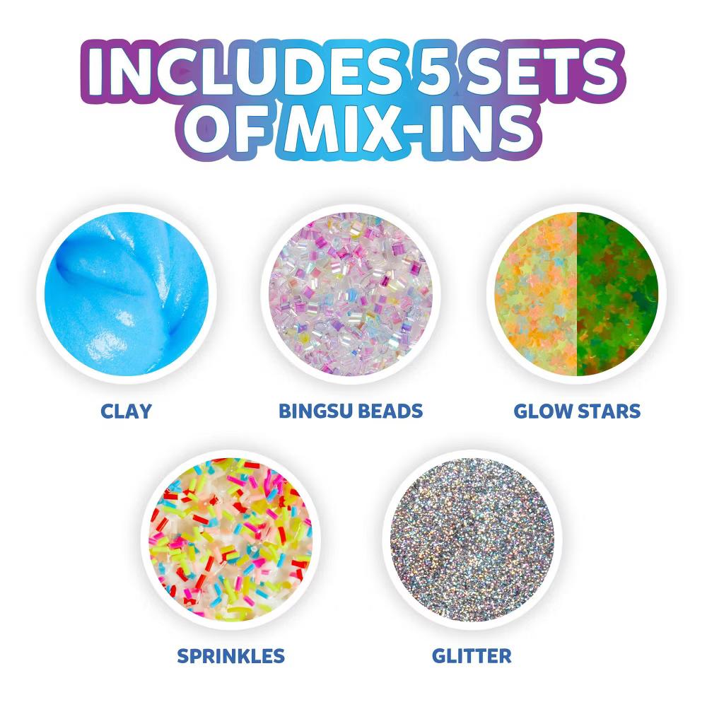 Elmer's Gue 3lb Glassy Clear Deluxe Premade Slime Kit with Mix-Ins: Sensory Development, Storage Container, Ages 3+ - Image 5