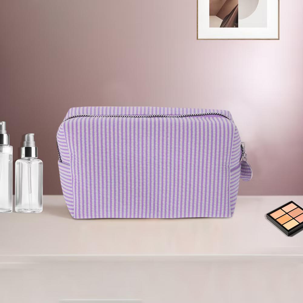 Striped Pattern Makeup Bag for Travel 1 Pc - Image 33