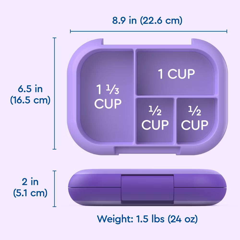 Kids' Chill Lunch Box, Bento-Style Solution, 4 Compartments & Removable Ice Pack - Image 42