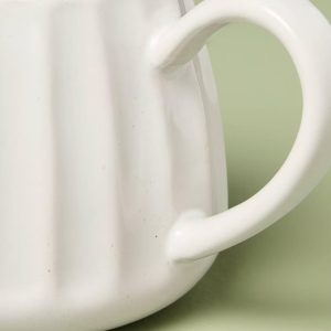 15 fl oz Stoneware Coffee Mug Sour Cream - with Magnolia