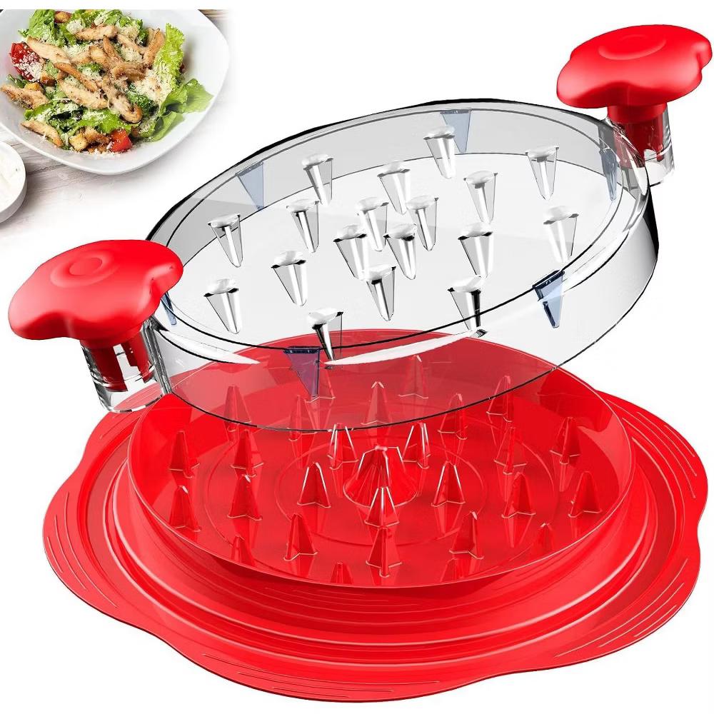 Maison Large Chicken Breast Shredder Tool Twist Black Orange & Red - Image 17