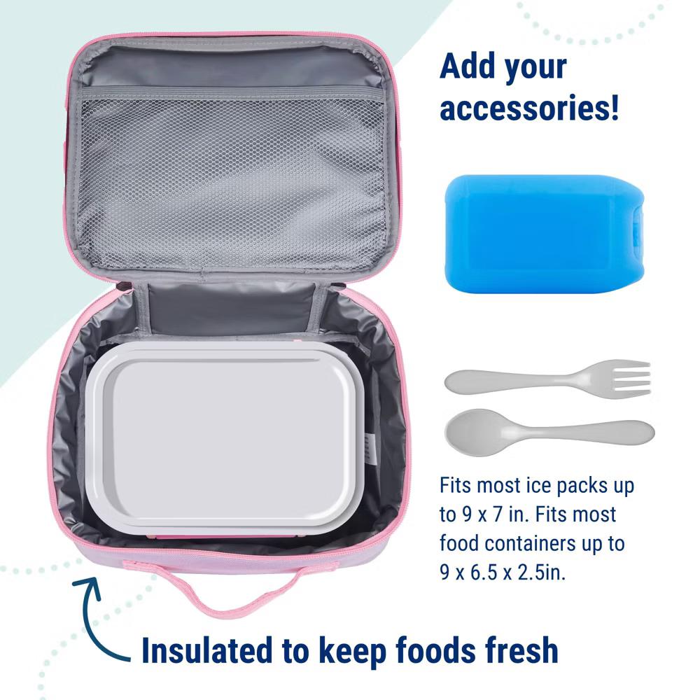 Wildkin Kids Insulated Lunch Box in Solid Colors – Durable and Reusable for School & Travel - Image 44