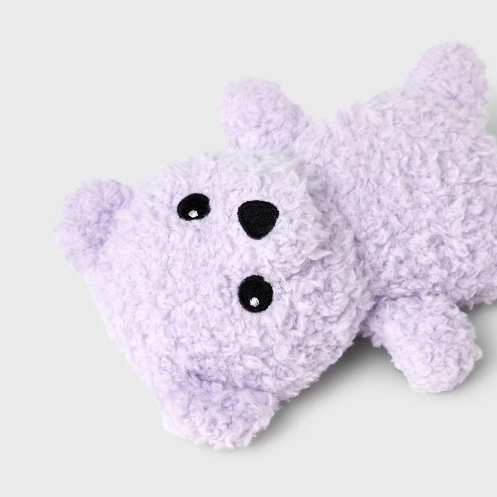 Bear Plush Puppy Dog Toy - Purple: Scented, Squeaks, Crinkles, Cuddle - Image 2