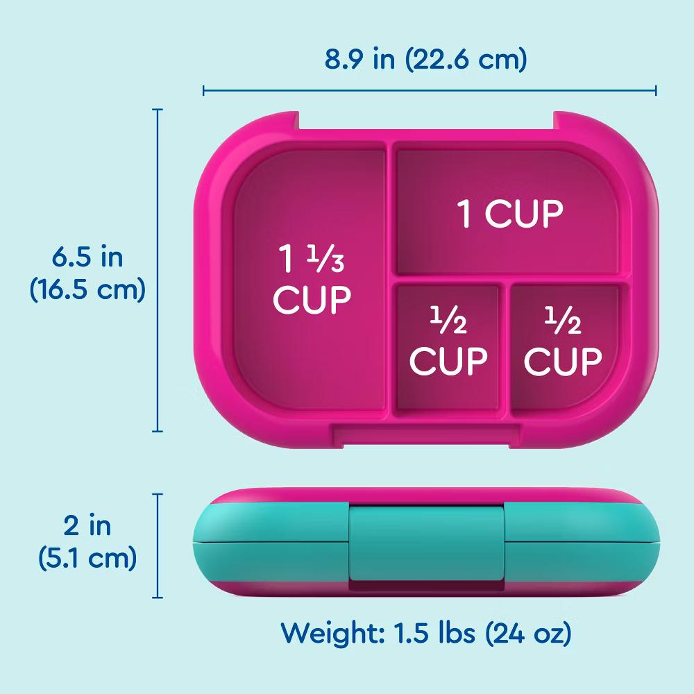 Kids' Chill Lunch Box, Bento-Style Solution, 4 Compartments & Removable Ice Pack - Image 5