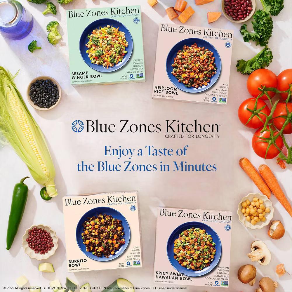 Blue Zones Kitchen Frozen Gluten Free Sesame Ginger Bowl - 8oz - Image 2