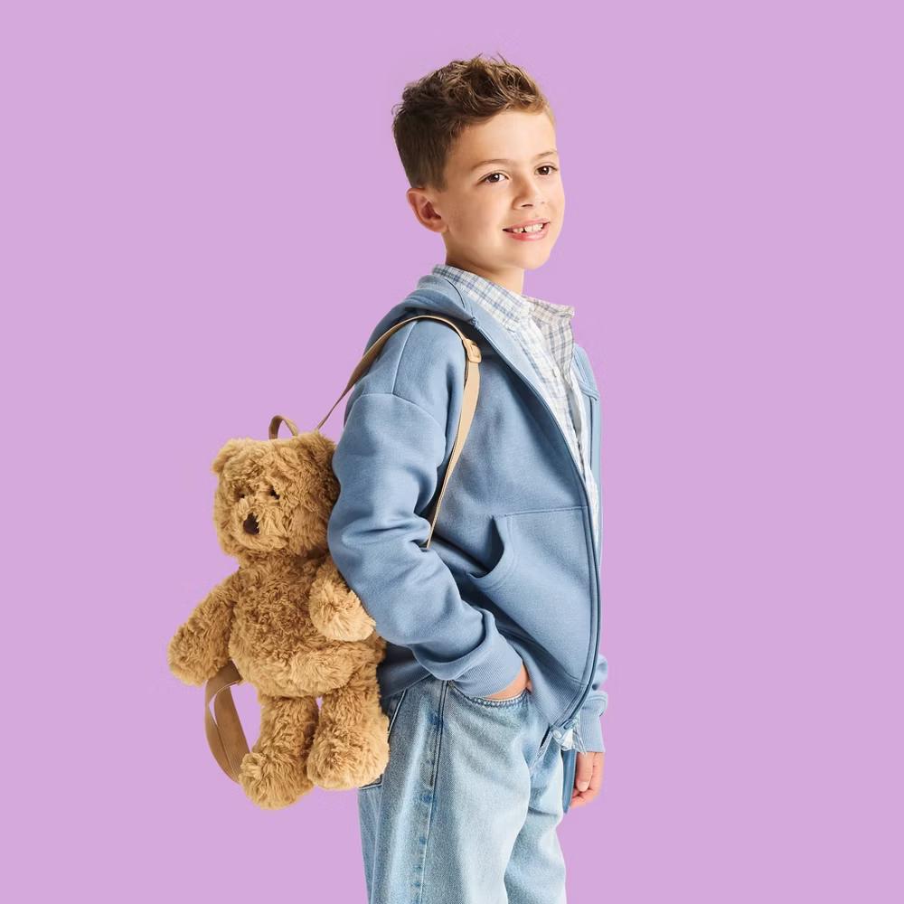 12" Bear Stuffed Animal Backpack - Image 4