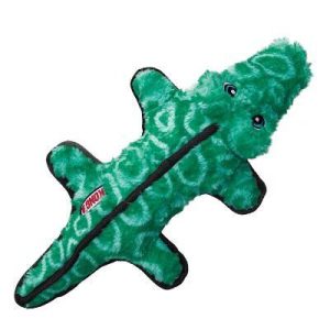KONG Tough Plush Gator Dog Toy - Green: For Medium & Large Dogs, Occupy & Cuddle Activity