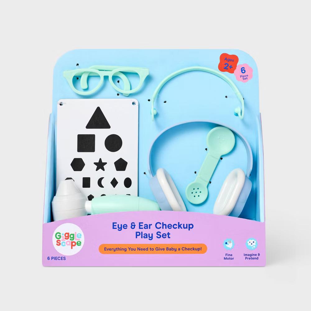 Ear and Eye Check-Up Play Set - Fits 14 Inch Dolls, Includes 6 Pretend Medical Accessories - Image 4