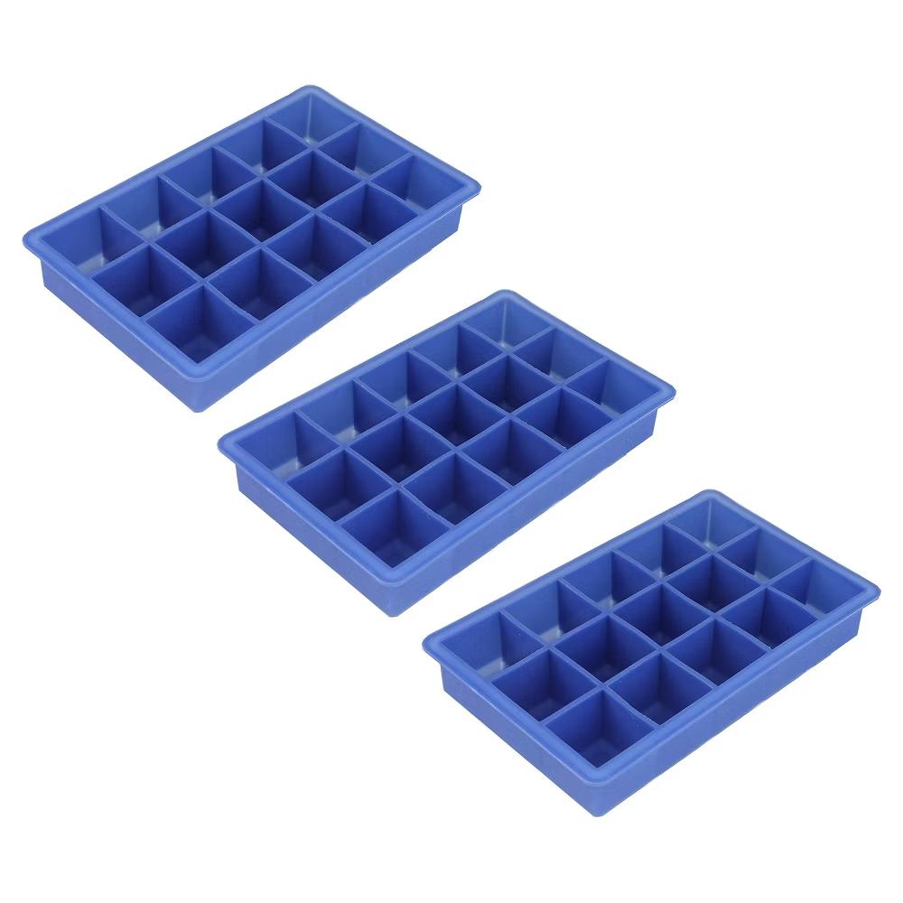 15-Cube Silicone Ice Cube Tray - Makes Large 1.25" Easy To Remove Cubes - Image 3