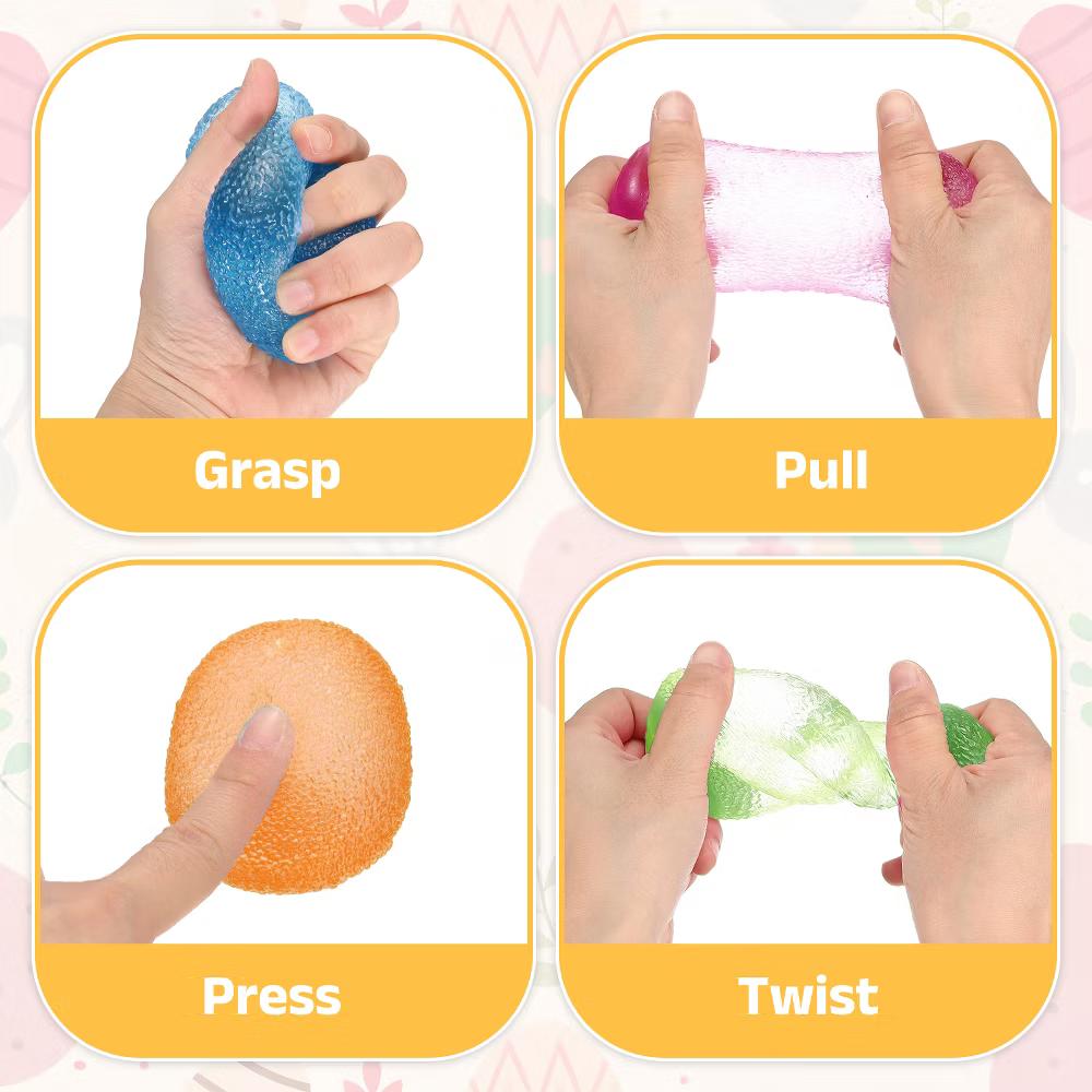 Thermoplastic Rubber Soft Textured Candy Stretchy Squeeze Ball Sensory Squishy Toy 1 Pc Pink - Image 3