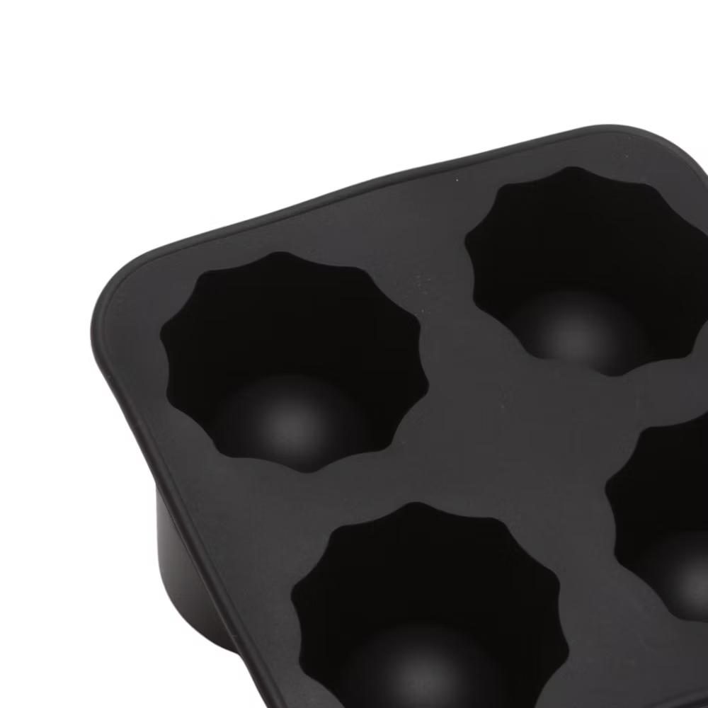 Ice Tray 4-Cavity Ice Cup Mould Cylinder Hand Wash Only Silicone Brick 3.86"x3.86"x2.09" 1 Pc - Image 4