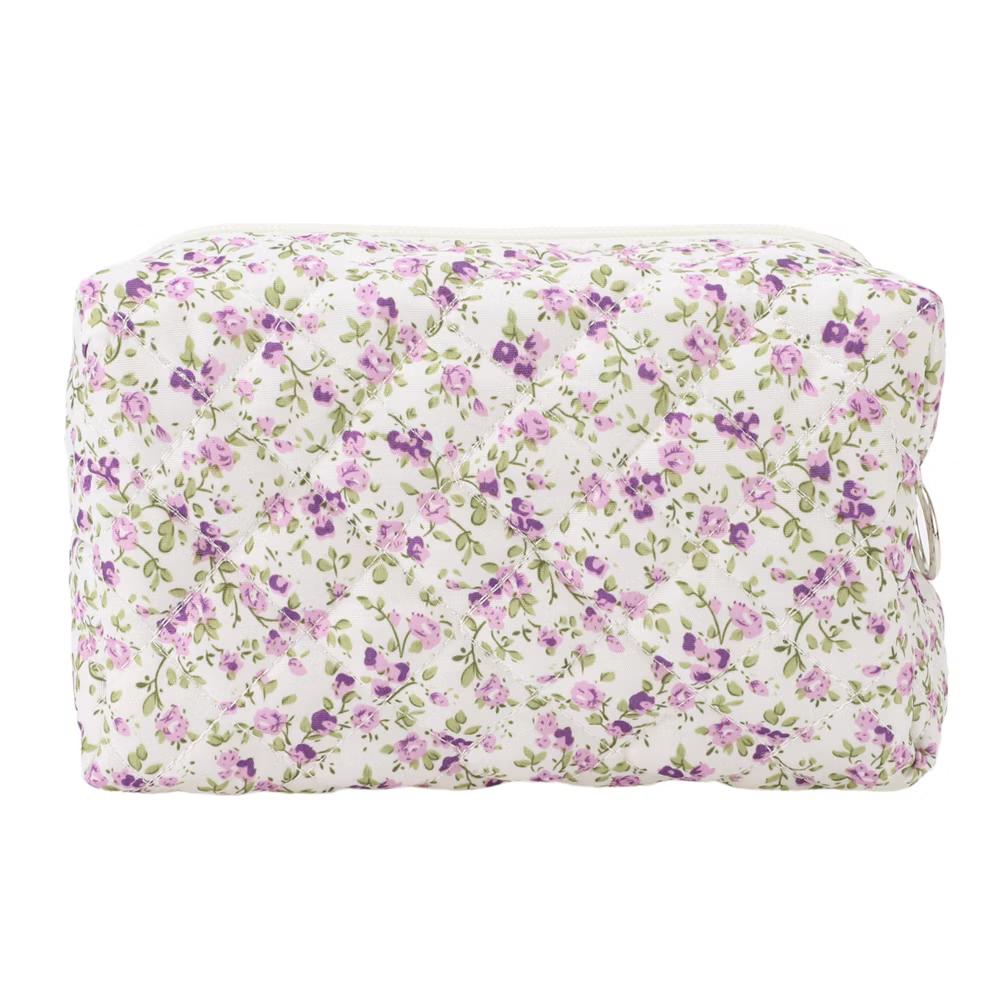 Women Portable Little Flower Pattern Makeup Bag 1 Pc - Image 14