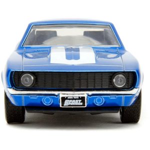 1969 Chevrolet Camaro Blue Metallic with White Stripes "2 Fast 2 Furious" (2003) Movie 1/32 Diecast Car Model
