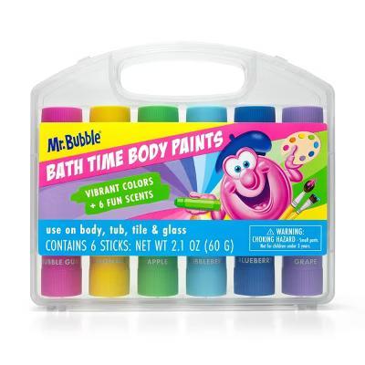 Mr. Bubble Bath Time Body Paints, Set of 6 Different Colors and Scents - Image 3