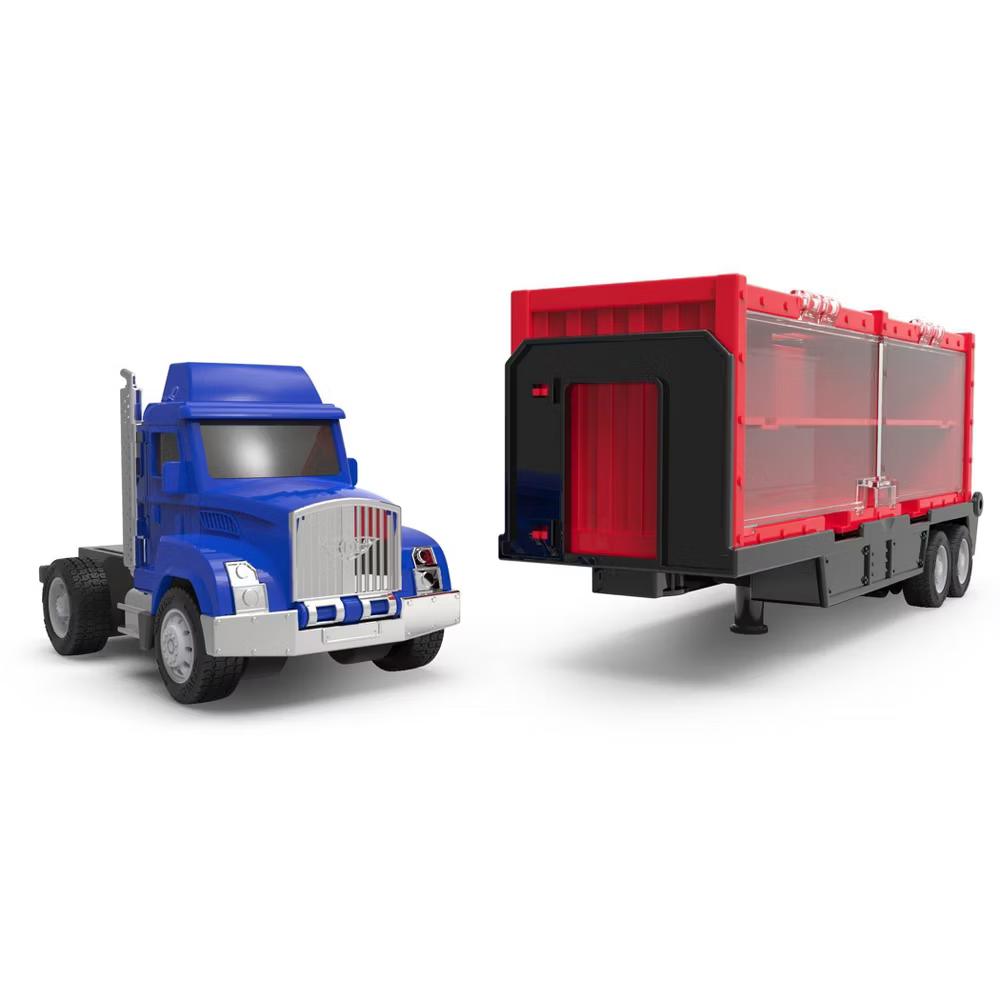 by Carrier Truck with 10 Pocket Size Cars Toy Semi Truck 13pc Playset - Image 4