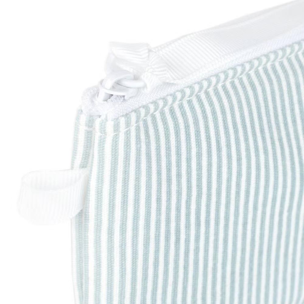 Sugar Paper Essentials 2pk Fabric Pouch Blue Floral/Blue Stripe - Image 5