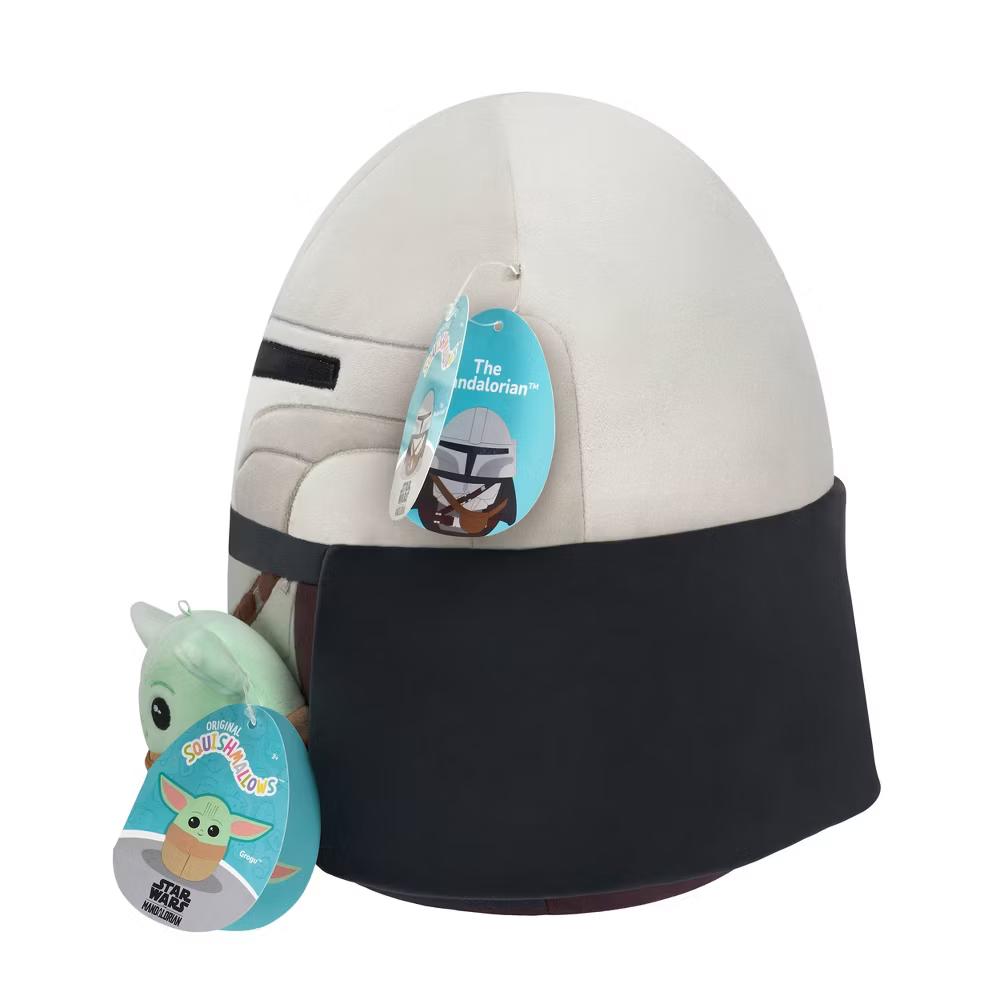 The Mandalorian 12" Mandalorian with 3.5" Grogu Medium Plush Toy - Image 15