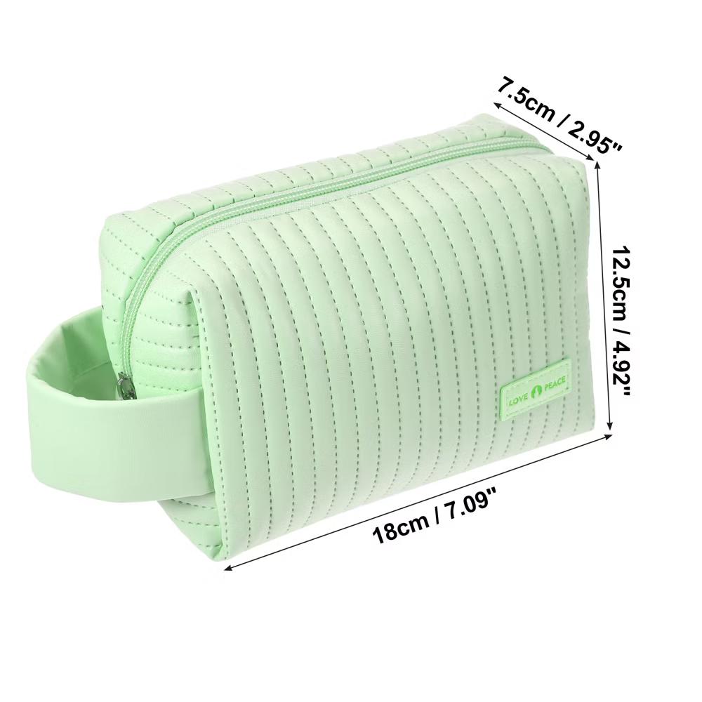 Faux Leather Small Makeup Bag - Image 22