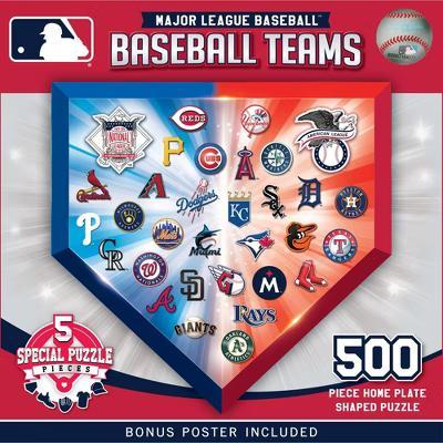MLB Home Plate 500 Piece Jigsaw Puzzle - Sports Shaped Puzzle for Adults - Image 5