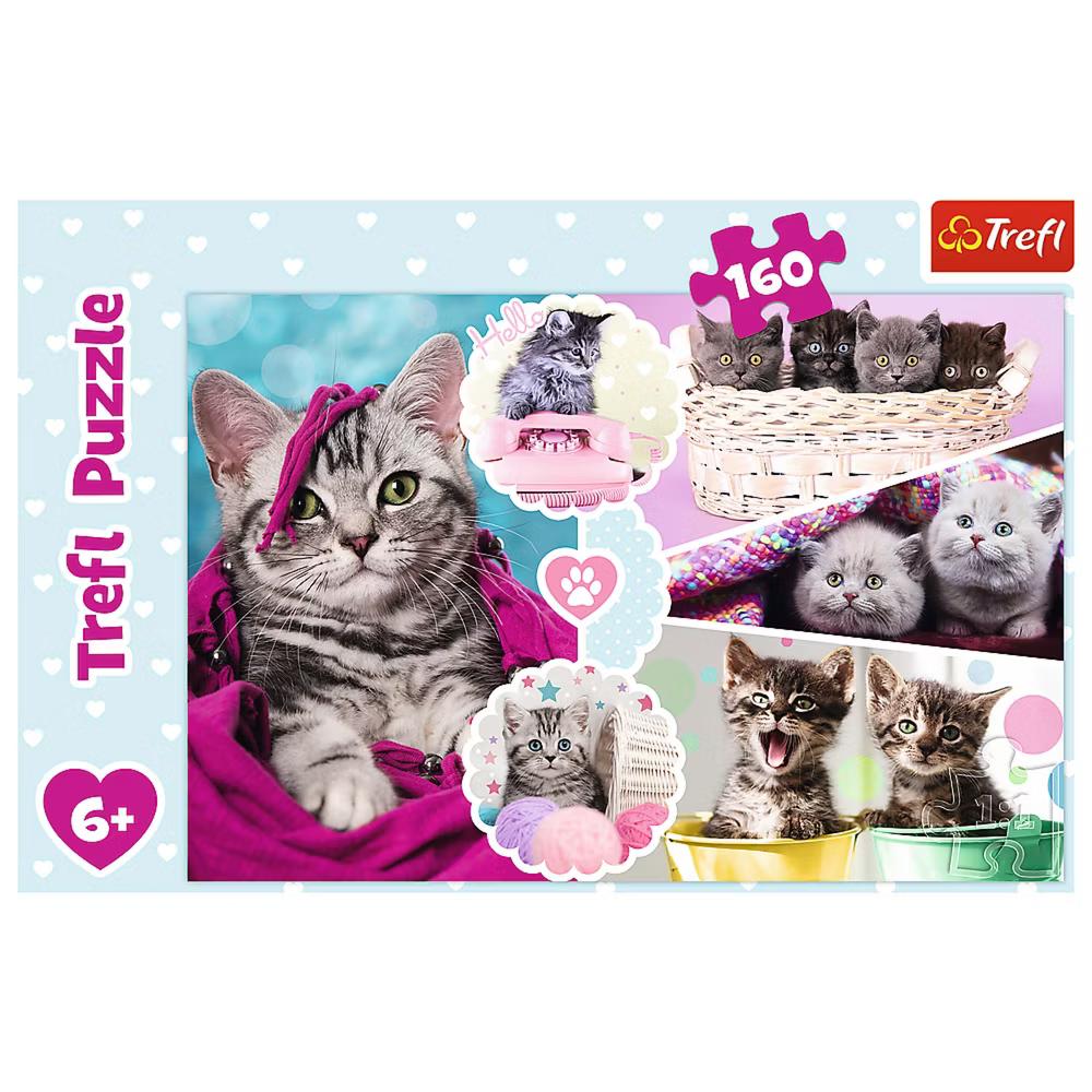 Red 160 Piece Kids Puzzle - Lovely Kittens - Image 2