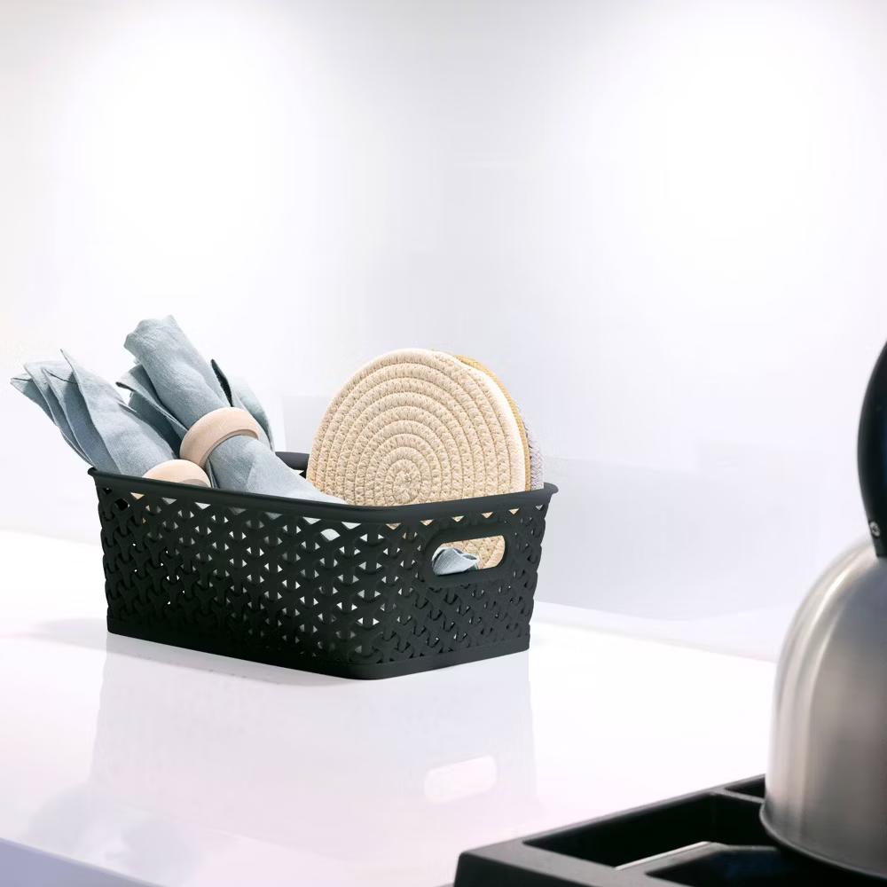 Y-Weave Small Decorative Storage Basket - Image 4