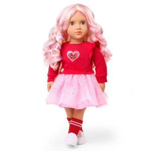 Coralie 18" Fashion Doll - Pink Multicolored Hair/Gray Eyes