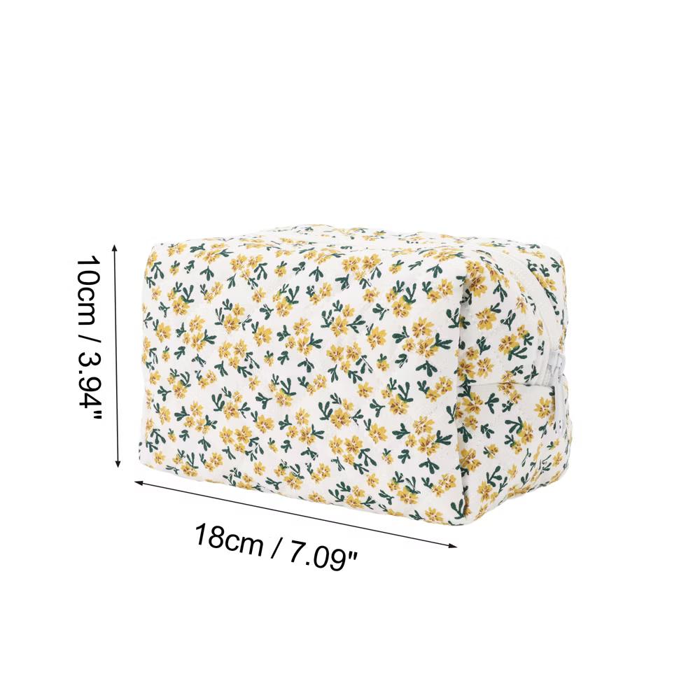 Women Portable Little Flower Pattern Makeup Bag 1 Pc - Image 27